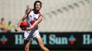 MELBOURNE, AUSTRALIA - OCTOBER 3: Action from the Allies and NAB AFL Academy curtain raiser during the 2015 Toyota AFL Grand Final match between the Hawthorn Hawks and the West Coast Eagles at the Melbourne Cricket Ground, Melbourne, Australia on October 3, 2015. (Photo by Adam Trafford/AFL Media)